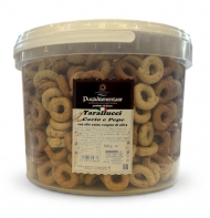 PUGLIALIM.SECCHIO KG.3 TARALLUCCI CACIO E PEPE